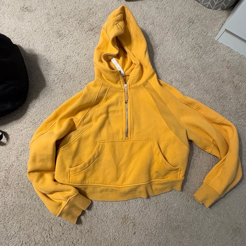 lululemon athletica Golden Yellow Women's Hoodie Sweater